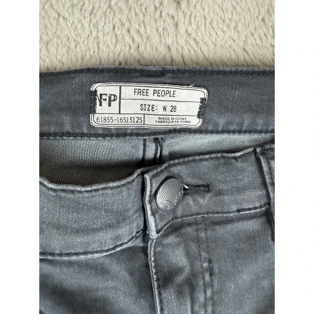 Free People Jeans Women's Size 28 Gray Wash Bootcut Denim Casual‎